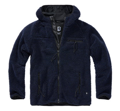 Brandit Hooded Fleece Full Zip Jacket navy