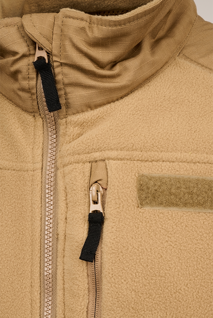 Brandit Ripstop Fleece Jacket close up