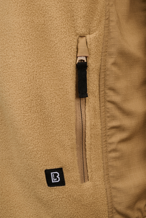 Brandit Ripstop Fleece Jacket close up of chest