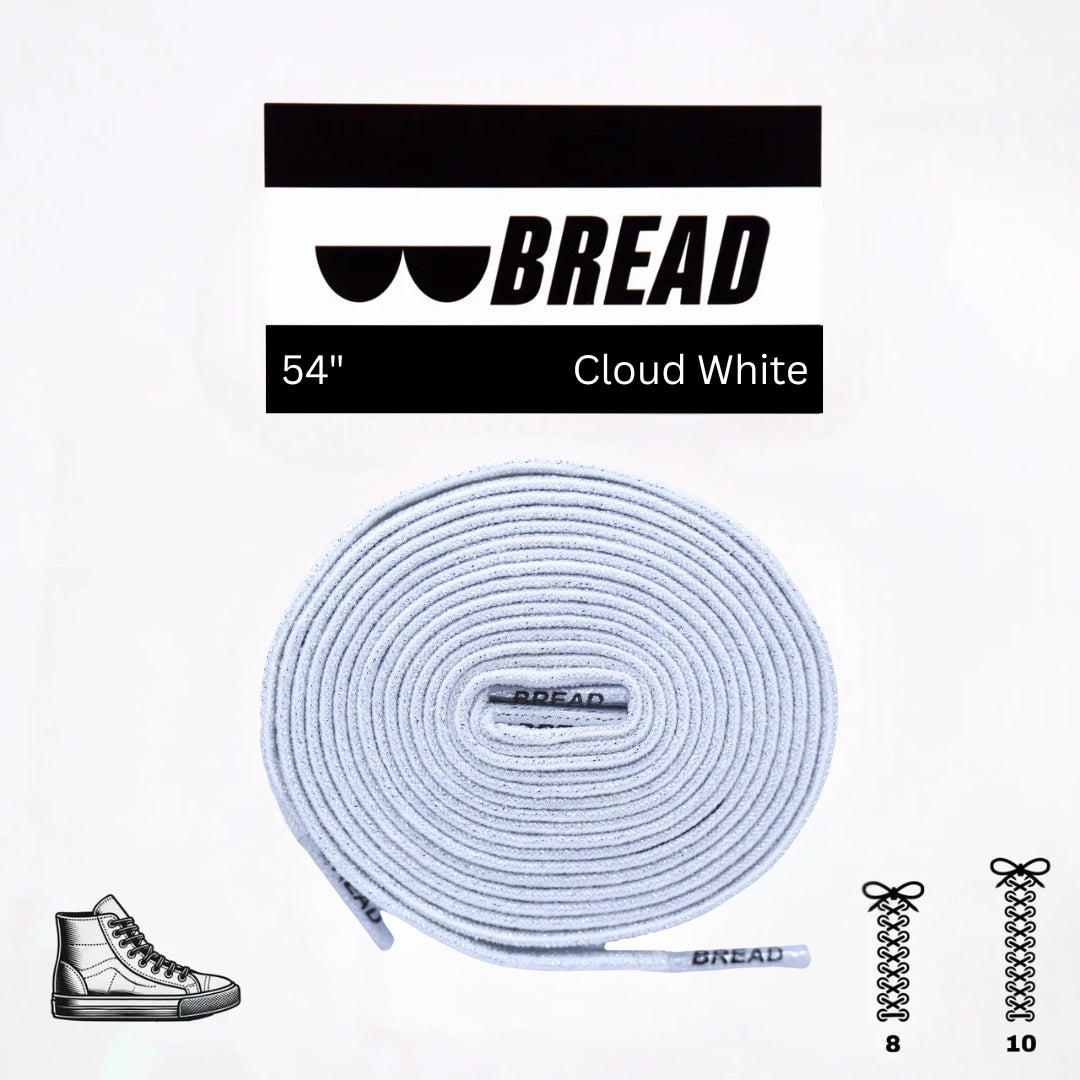 Cloud White Shoelaces