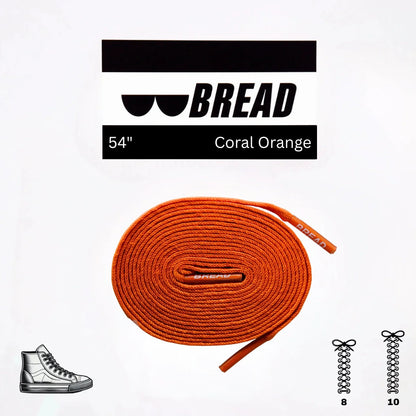 Coral Orange Shoelaces