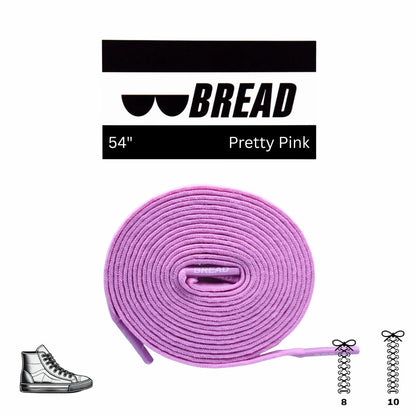 Pink Stretch Shoelaces