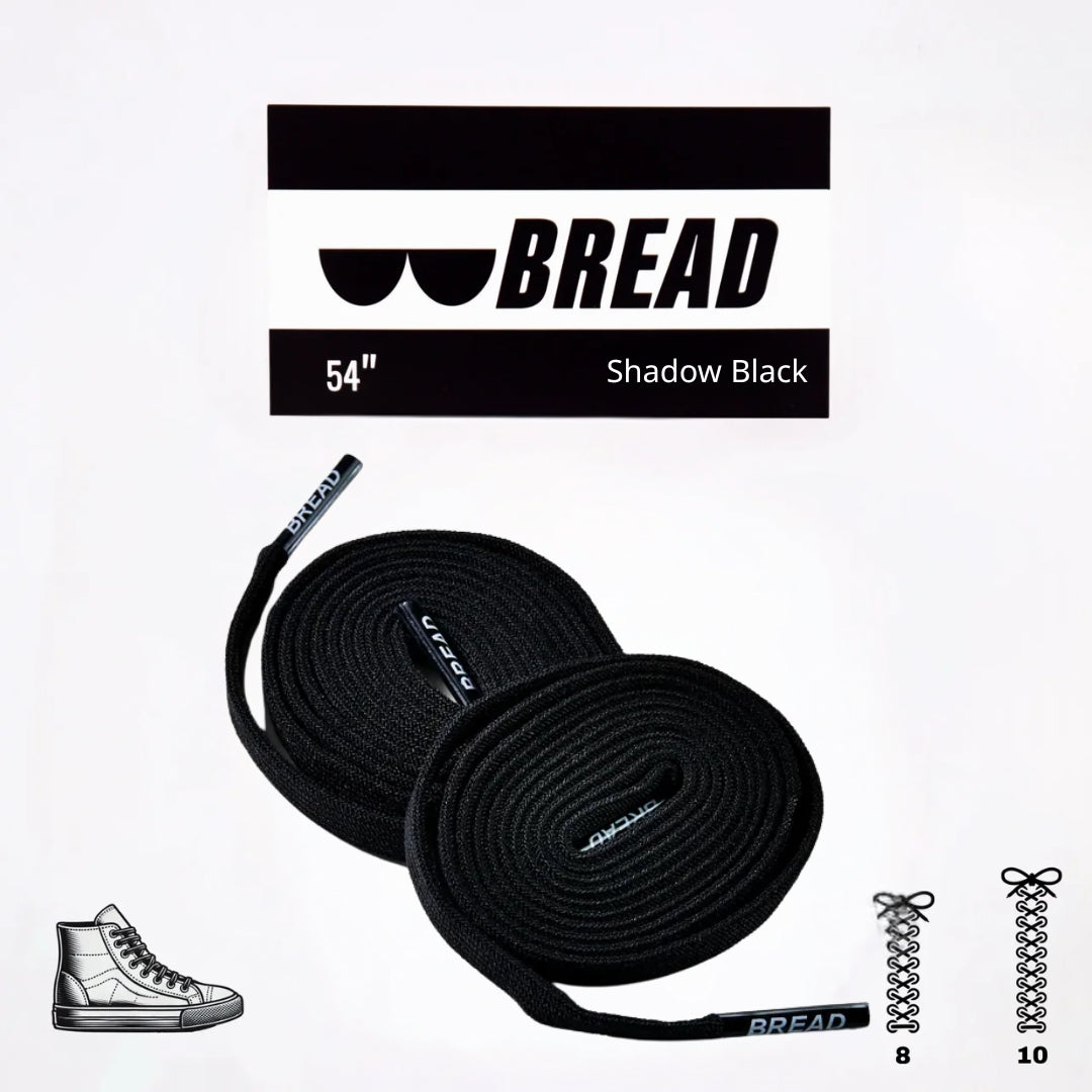 Shadow Black Shoelaces