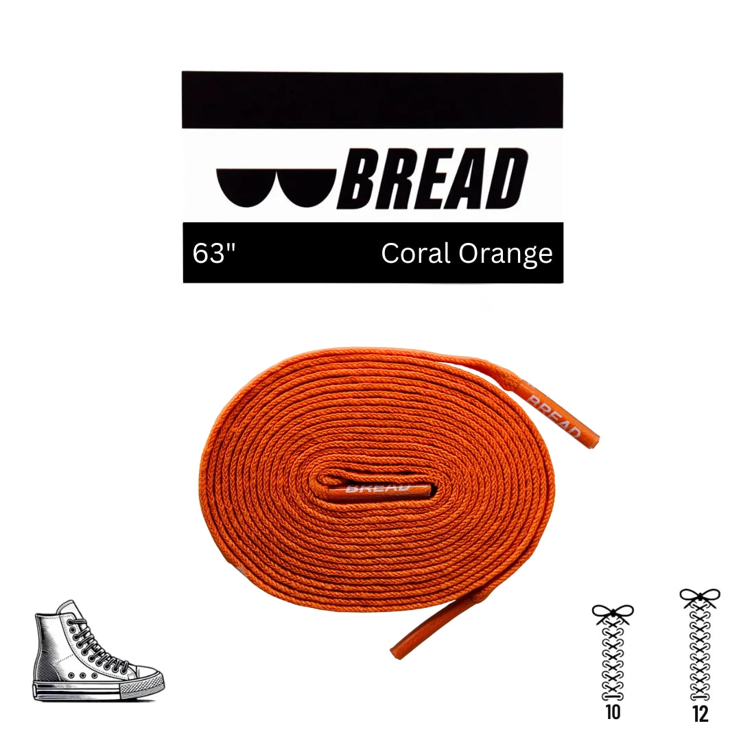 Coral Orange Shoelaces