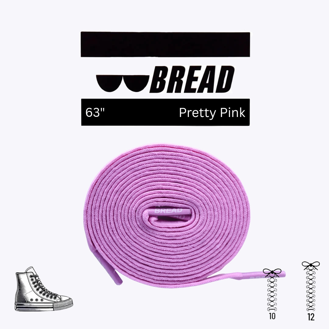 Pink Stretch Shoelaces