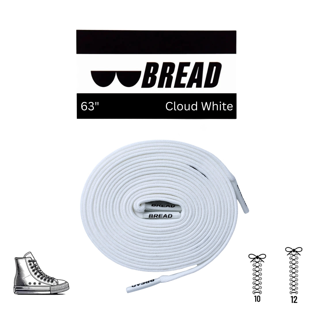 Cloud White Shoelaces