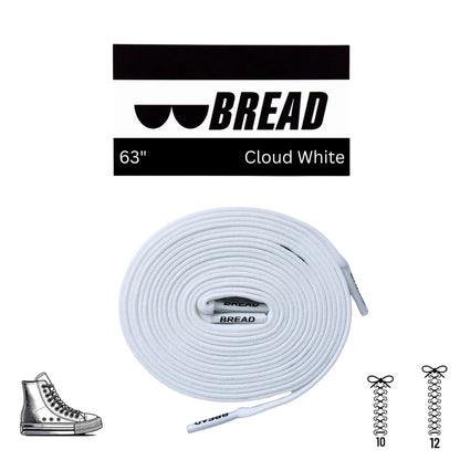 Cloud White Shoelaces