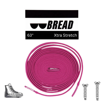 Pink Stretch Shoelaces