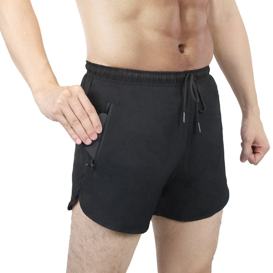 Men's Quick Dry Athletic Shorts black front