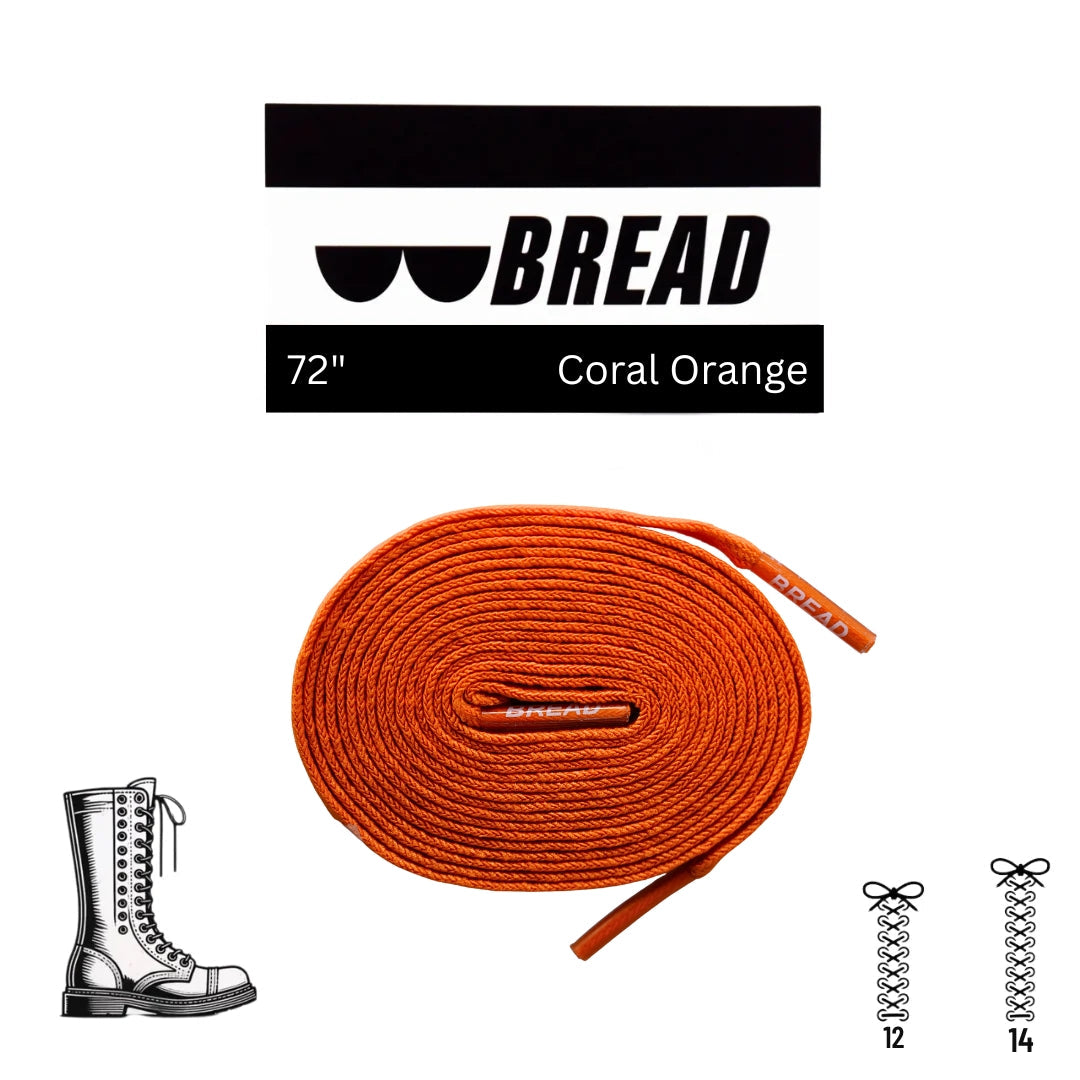 Coral Orange Shoelaces