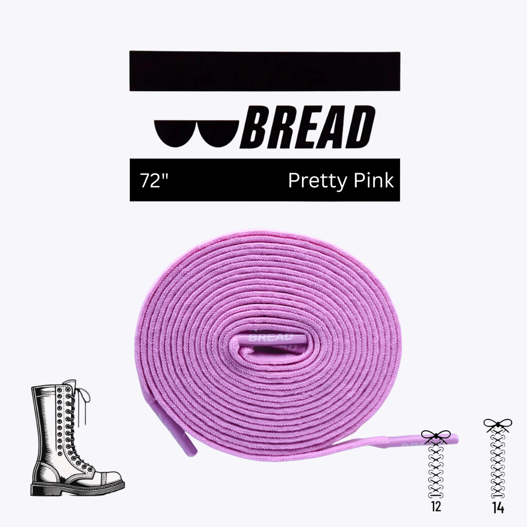 Pink Stretch Shoelaces
