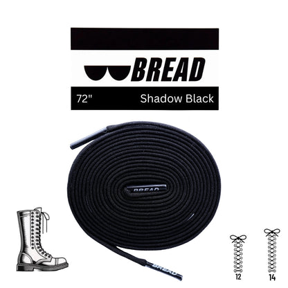 Shadow Black Shoelaces