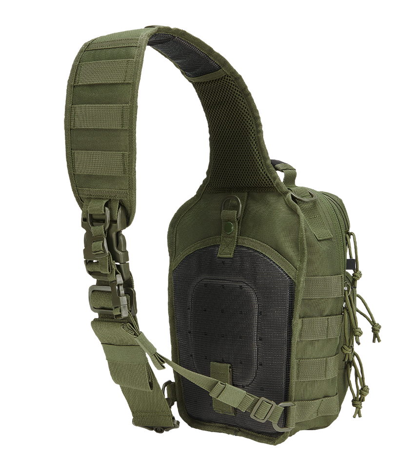 Brandit Assault Sling Bag Medium olive stap