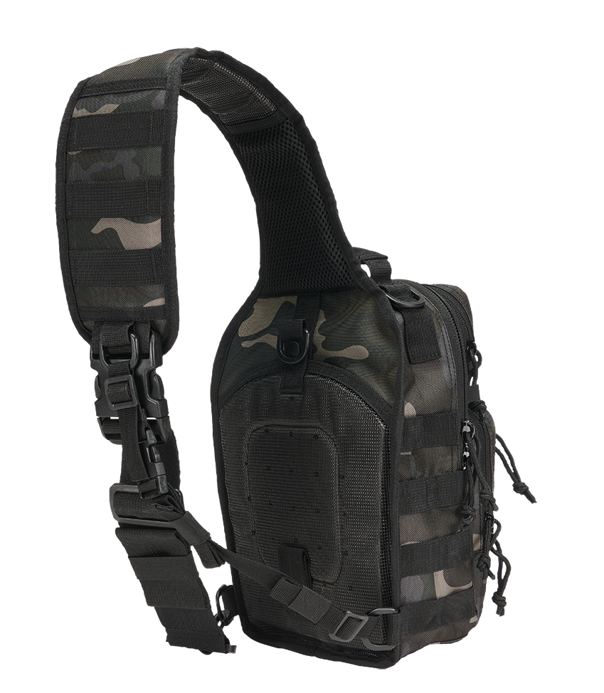 Brandit Assault Sling Bag Medium dark camo strap