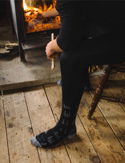 Pine Tree Everyday Full Cushion Medium Weight Crew Sock