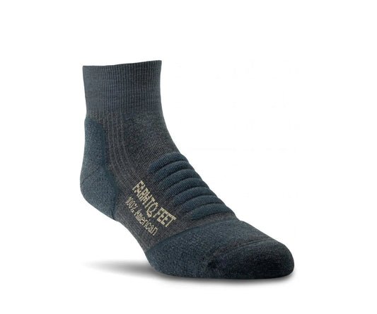 Dark gray ankle sock with 'From My Feet' branding on a white background