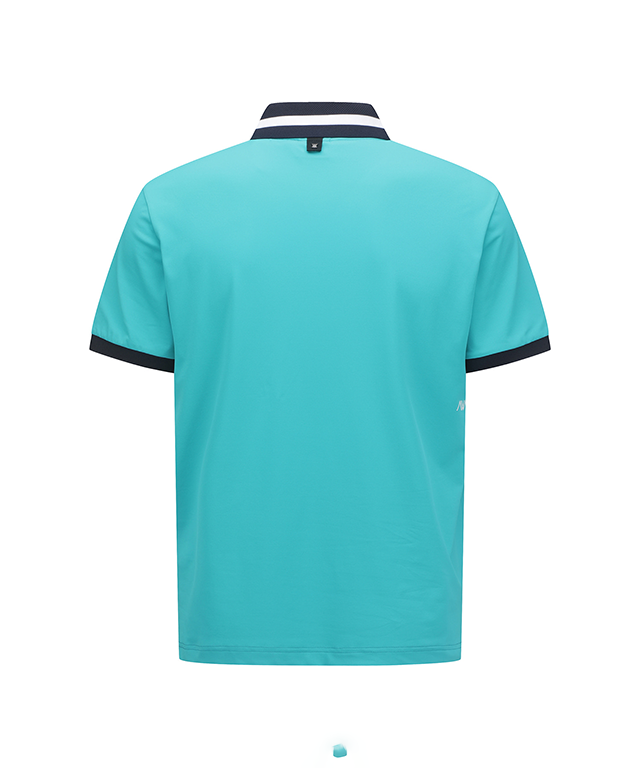 Cyan Men's ANEW Golf Polo Shirt back