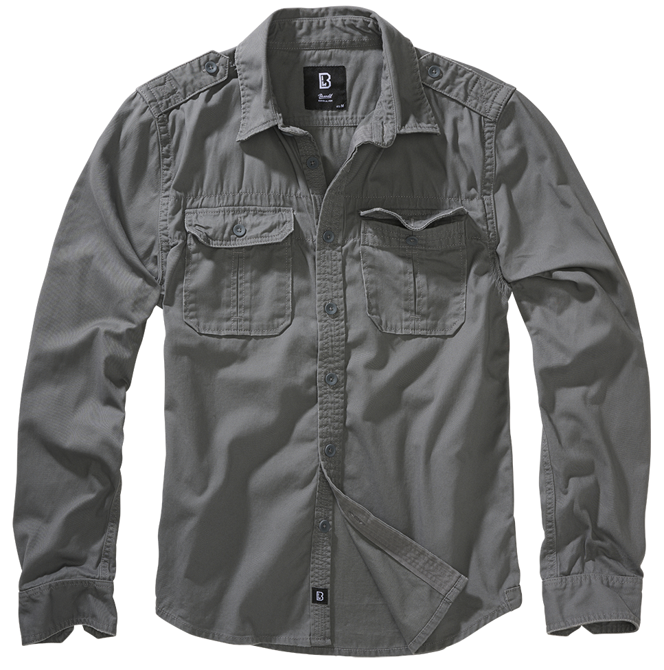 Brandit Rugged Shirt Long Sleeve black