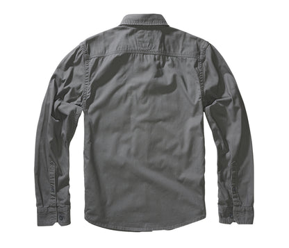 Brandit Rugged Shirt Long Sleeve black back