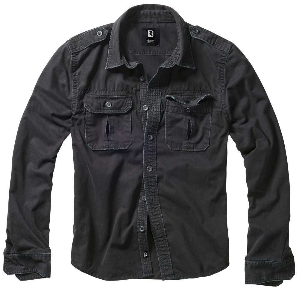 Brandit Rugged Shirt Long Sleeve black