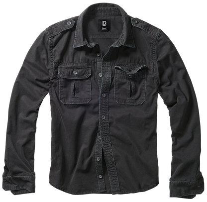 Brandit Rugged Shirt Long Sleeve black