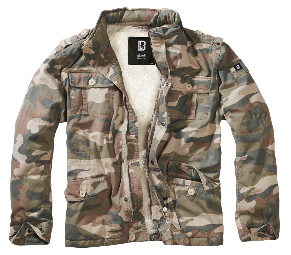 Brandit Sherpa-lined Military Jacket camo