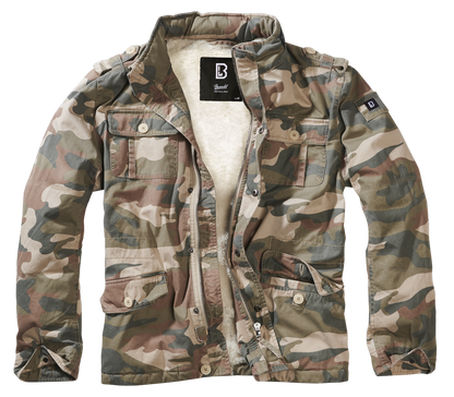 Brandit Sherpa-lined Military Jacket camo