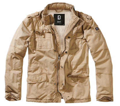 Brandit Sherpa-lined Military Jacket Tan