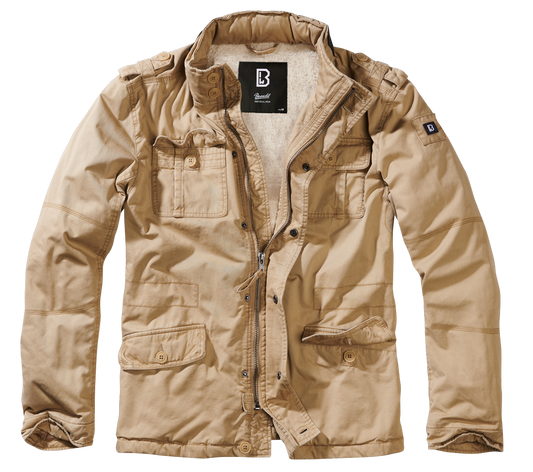 Brandit Sherpa-lined Military Jacket Tan