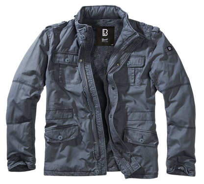 Brandit Sherpa-lined Military Jacket navy