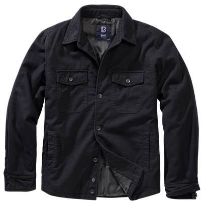 Brandit Flannel Lumber Jacket Quilted black