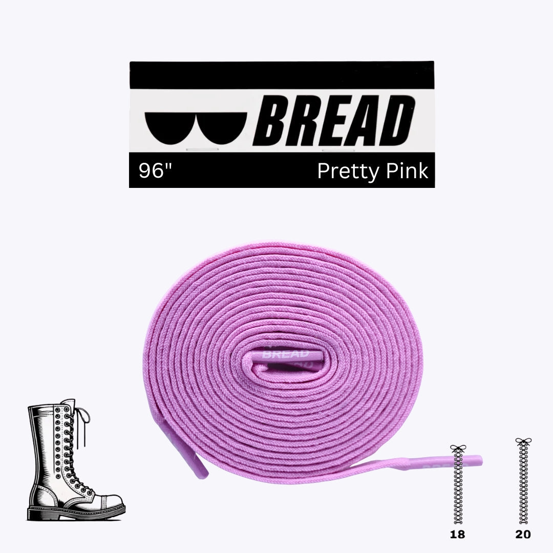 Pink Stretch Shoelaces