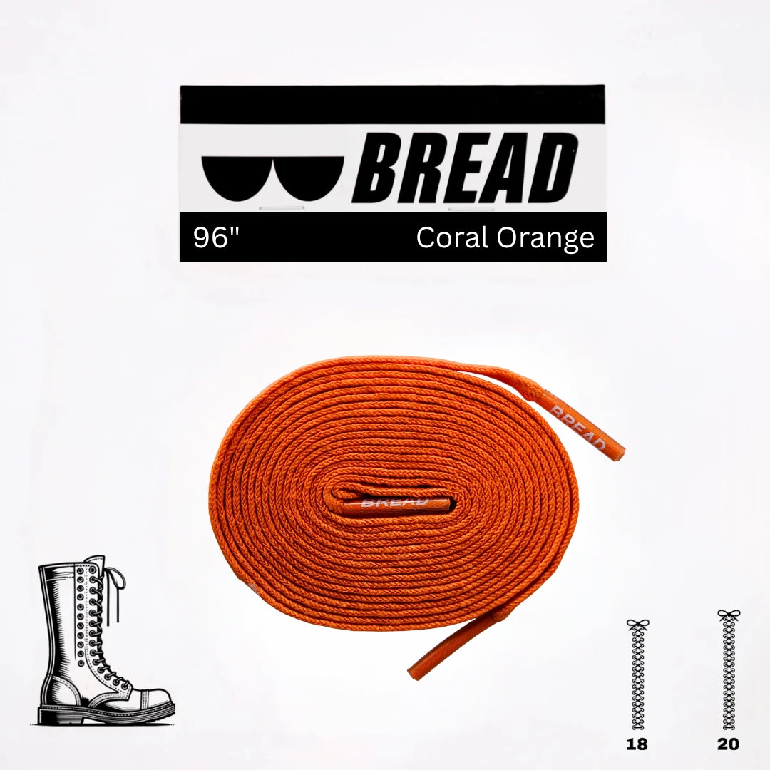 Coral Orange Shoelaces