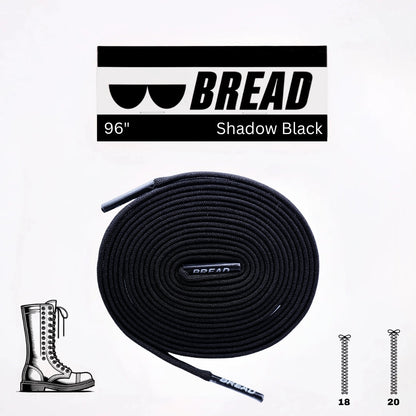 Shadow Black Shoelaces