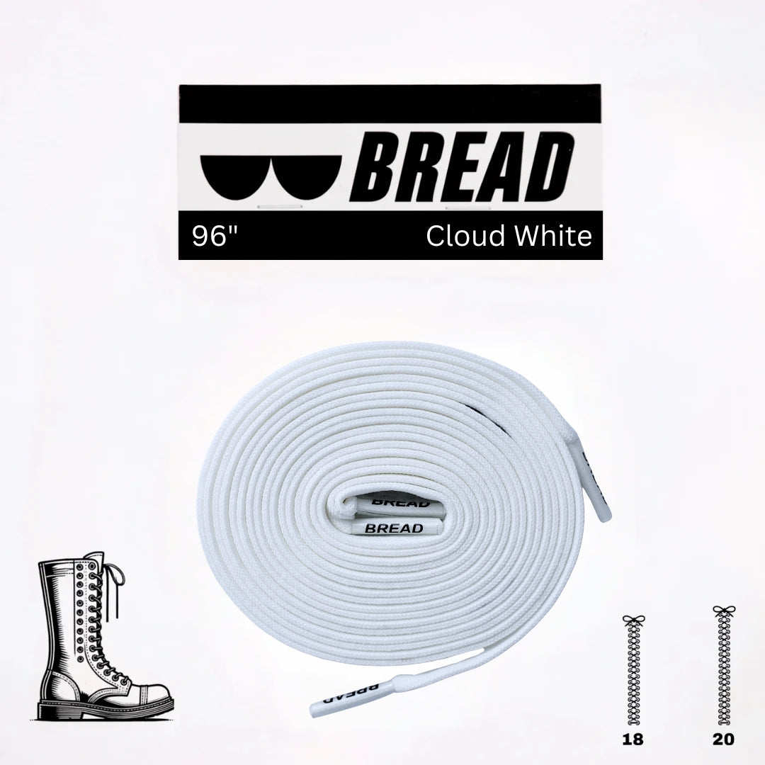 Cloud White Shoelaces