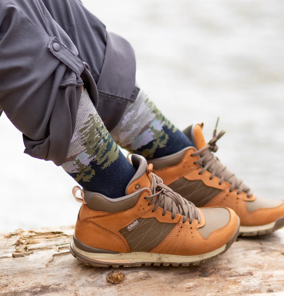 Cascade Locks Light Targeted Cushion Hiking Socks