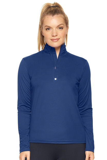 Women's Quarter Zip Long Sleeve Pullover