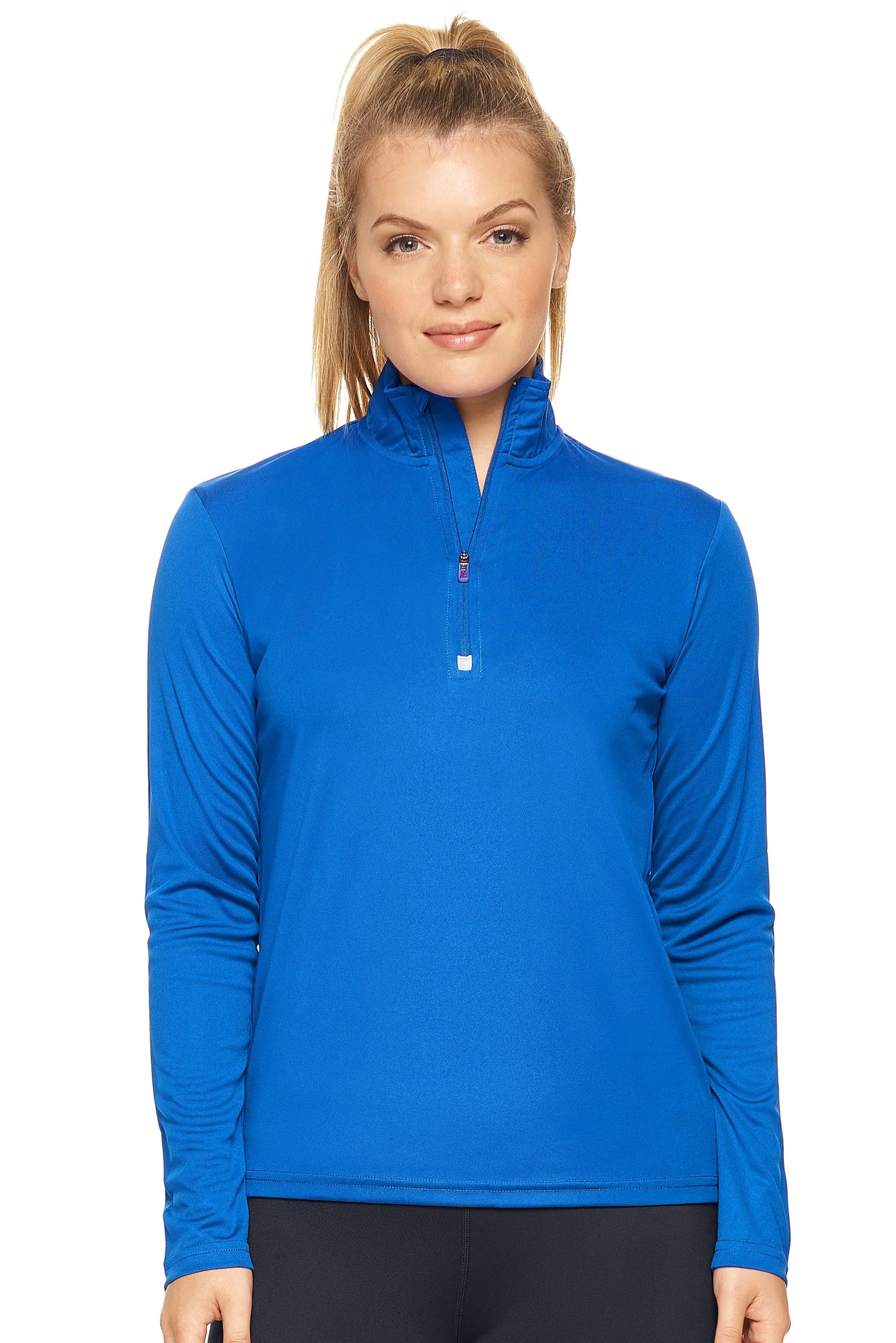 Women's Quarter Zip Long Sleeve Pullover