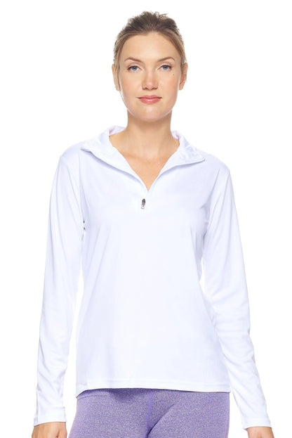Women's Quarter Zip Long Sleeve Pullover