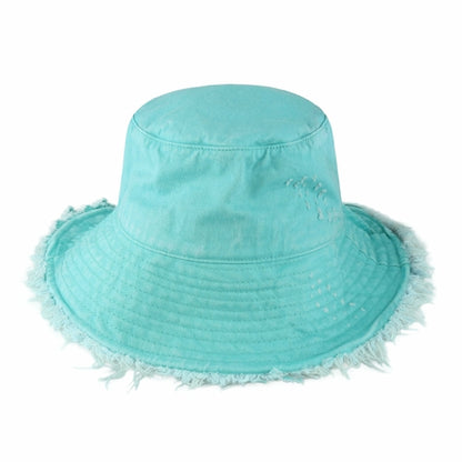 Plain Frayed Bucket Hat