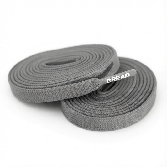 Gray Stretch Shoelaces
