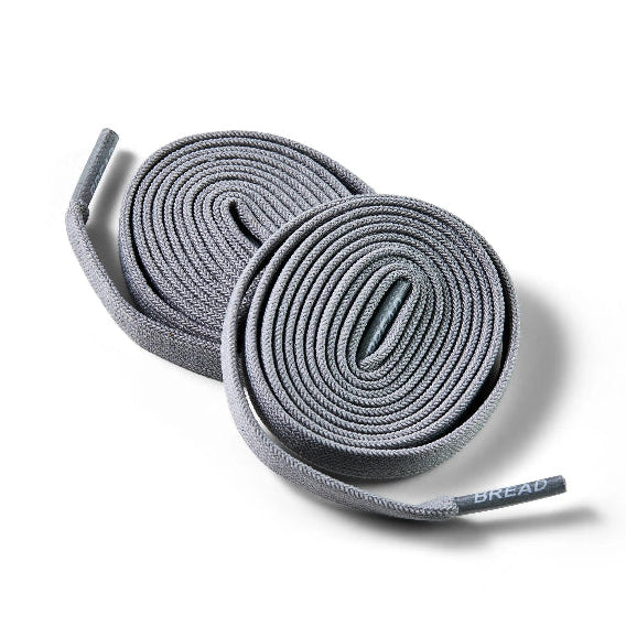 Gray Stretch Shoelaces