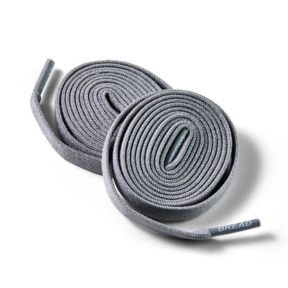 Gray Stretch Shoelaces