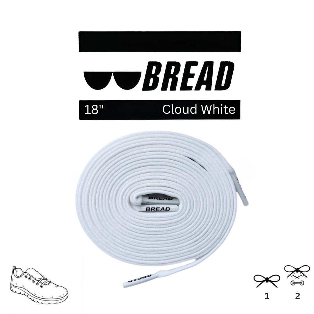 Cloud White Shoelaces