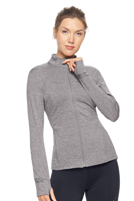 Women's Grey Full Zip Light Jacket