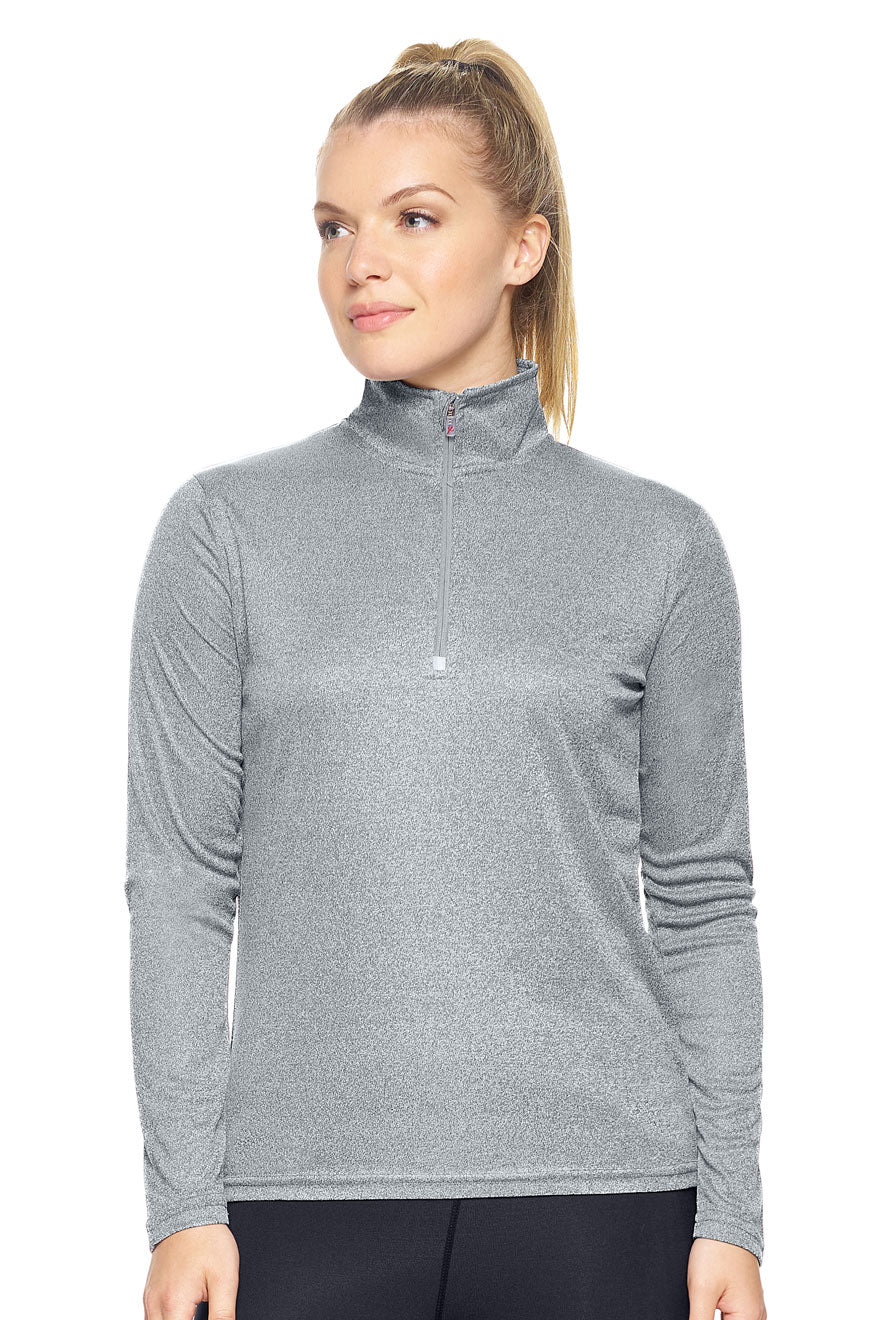 Women's Quarter Zip Long Sleeve Pullover
