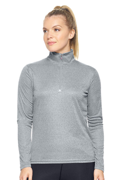 Women's Quarter Zip Long Sleeve Pullover