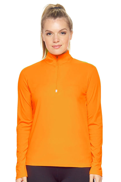 Women's Quarter Zip Long Sleeve Pullover