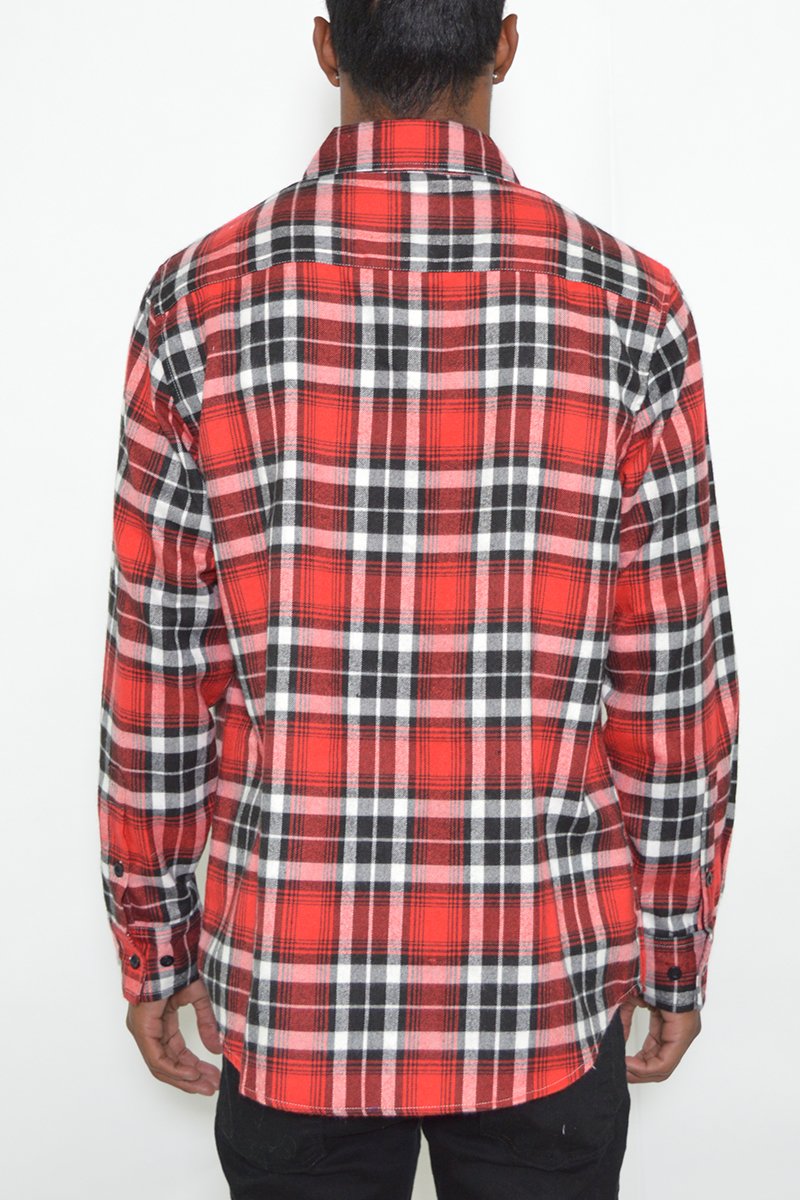 Men's Red Flannel Shirt