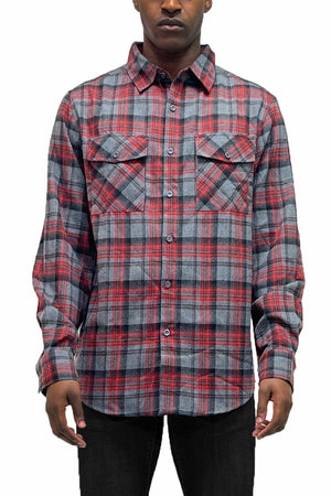 Men's Flannel Button Up Shirt